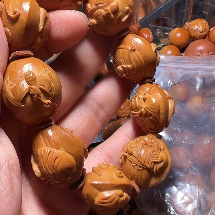帝***狮手串/手链橄榄核2.45寿星手工