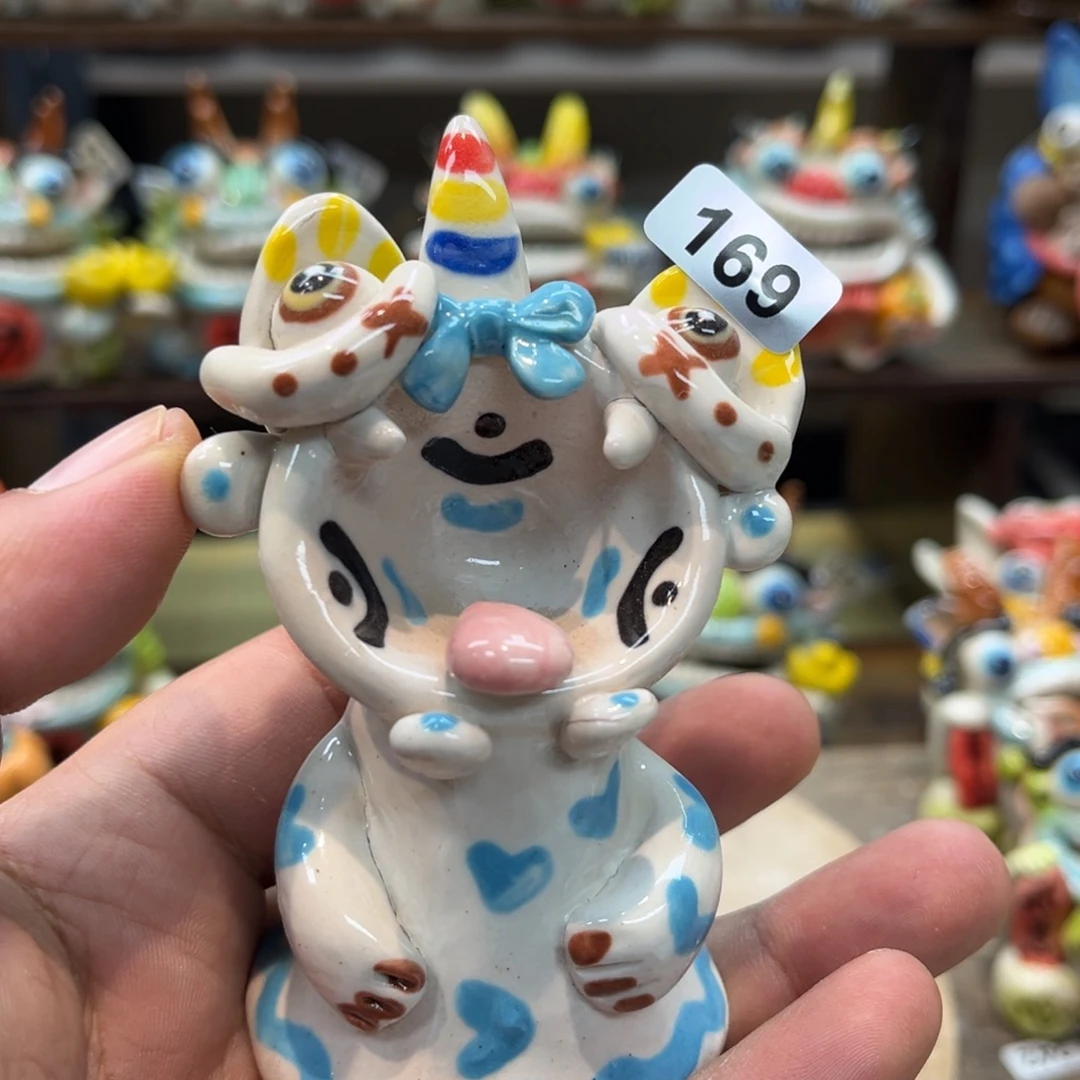 摆件纯手工抽象陶瓷摆件微瑕169
