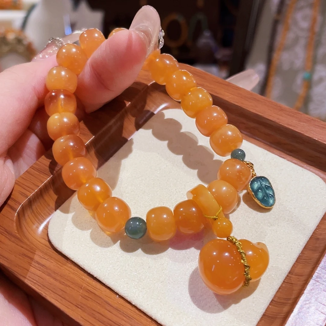 蜜蜡未镶嵌手串手串