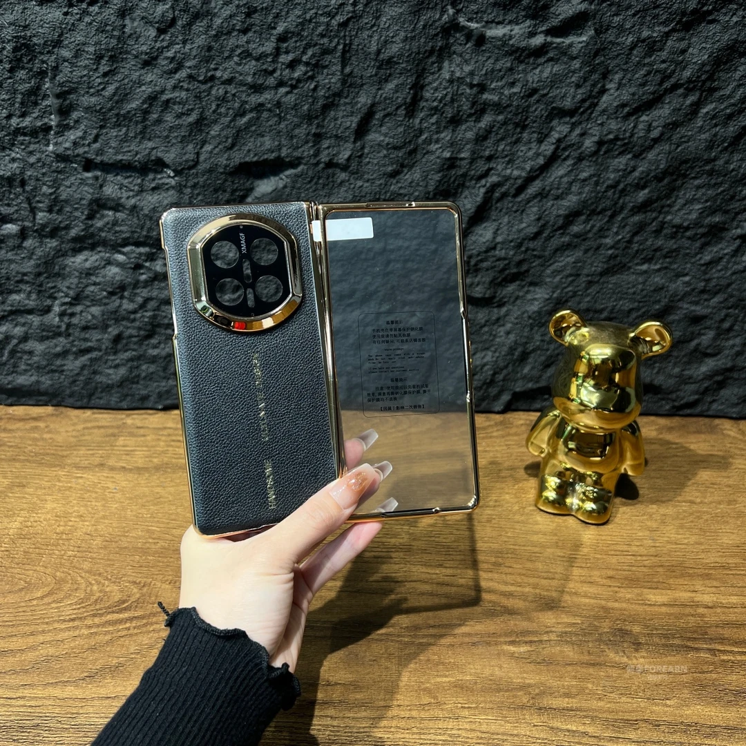 适用于华为matex7手机壳折叠屏x7真皮保护套DEL-AL20壳膜一体中轴