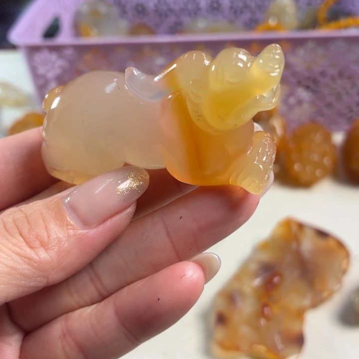 玛瑙/玉髓未镶嵌吊坠(不含链)
