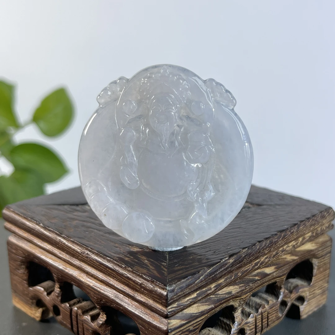 JYB26-54  天然缅甸A货翡翠 财神爷