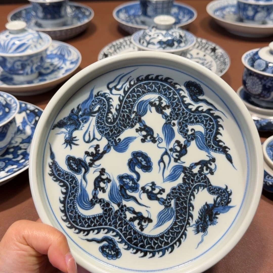 手工手绘茶具壶承