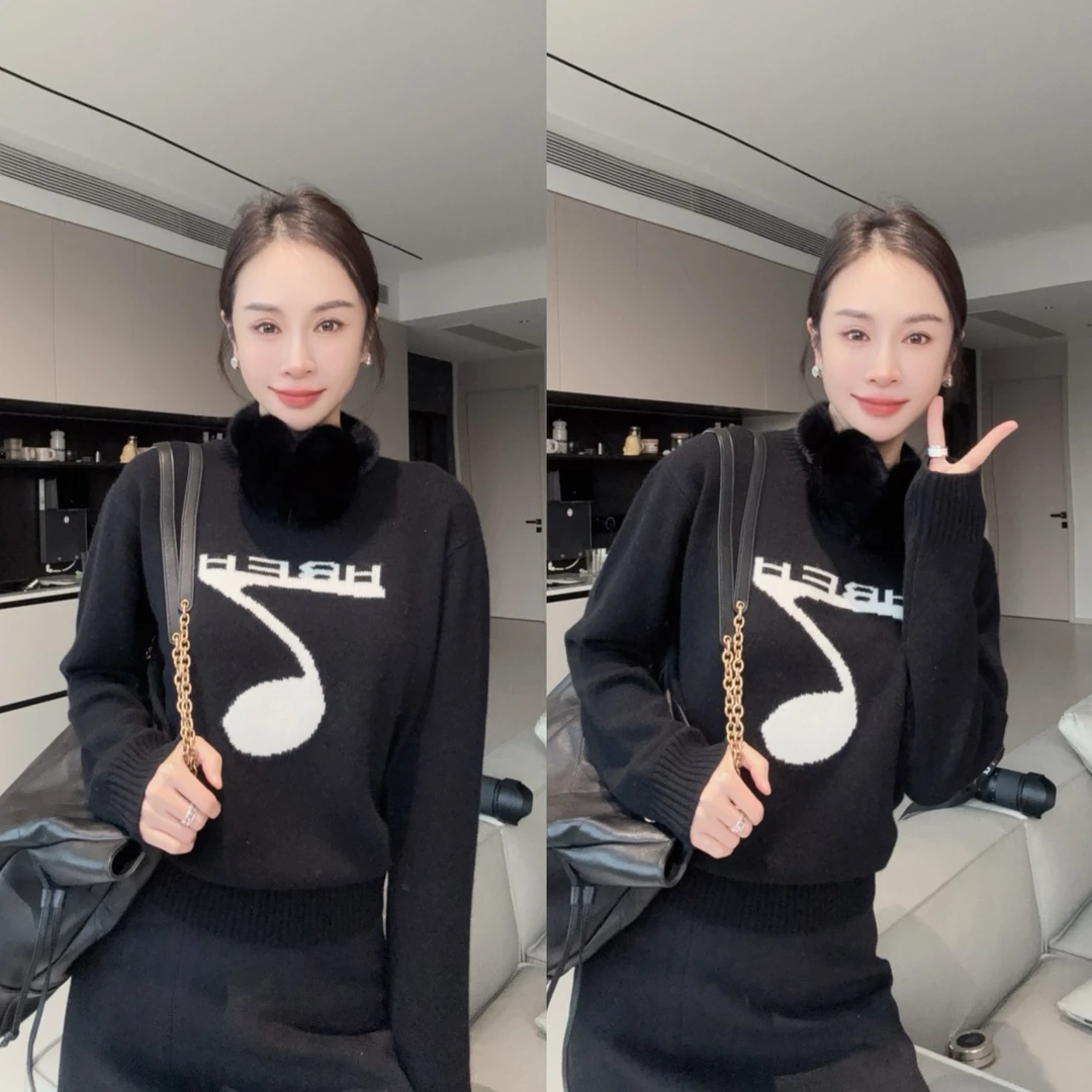 （小雨推荐）2024年新款秋冬百搭轻奢时尚羊绒衫