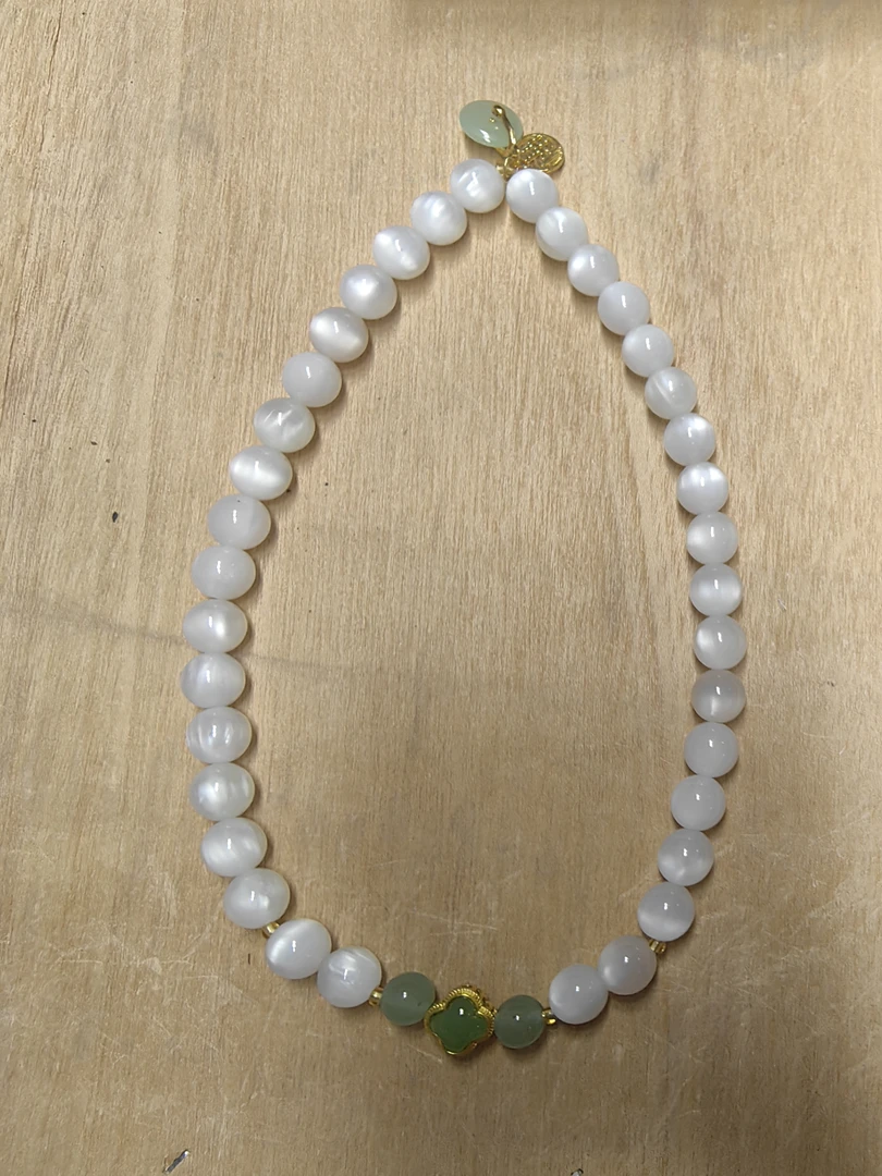 【闪购商品】YU088云母四叶草双圈手串