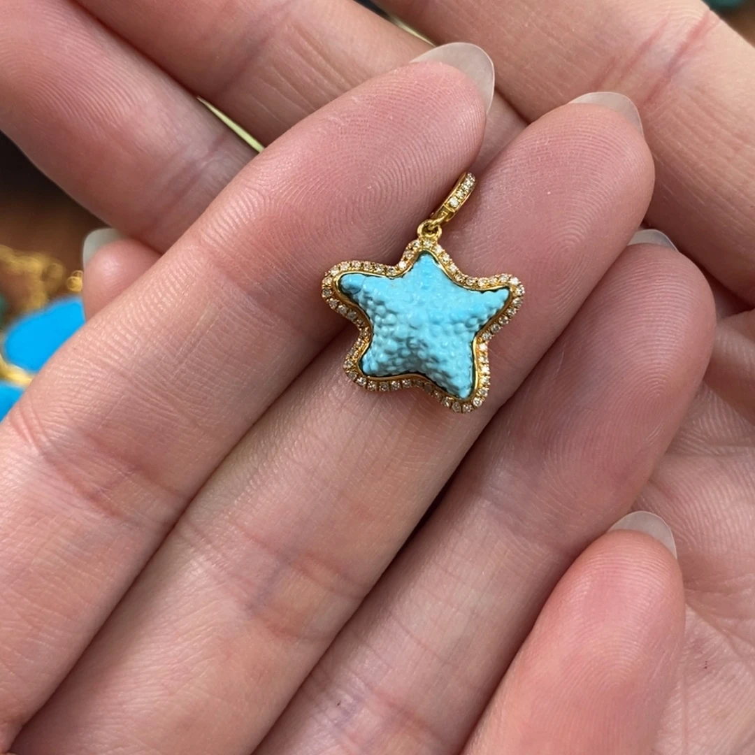 绿松石未镶嵌。海星