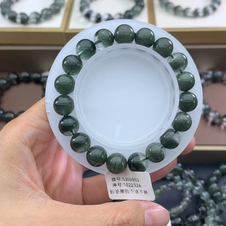 未镶嵌手链水晶绿幽灵