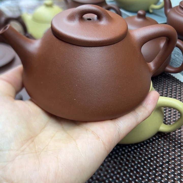 茶壶紫砂自****鍾半手工制作