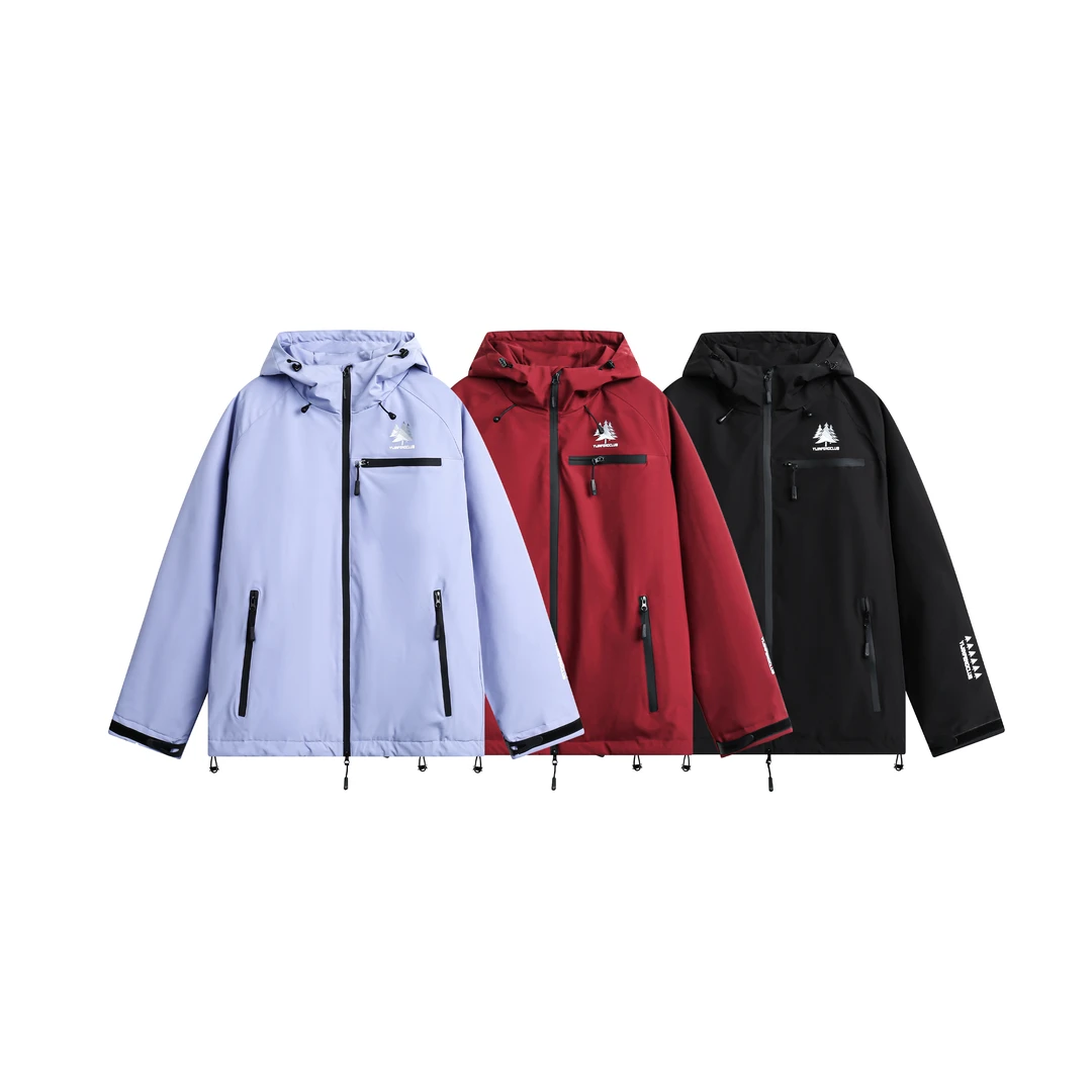 KM73户外穿搭山系滑雪服冬季防水保暖90白鸭绒情侣登山羽绒服