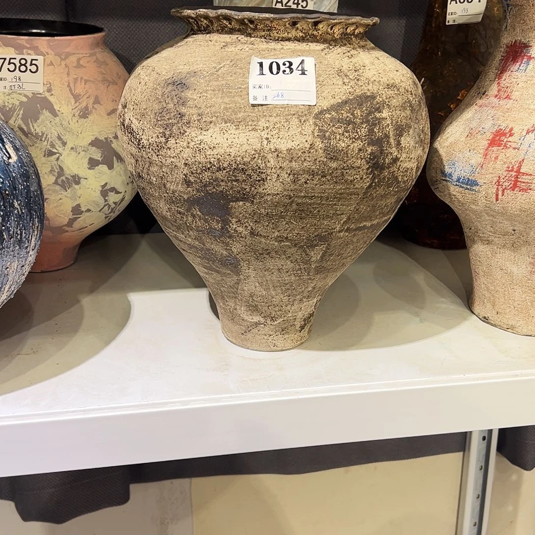 小***白瓶1034高30口14陶瓷花瓶无孔