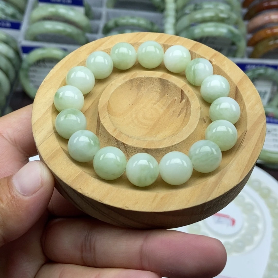 未镶嵌蛇纹石玉手链