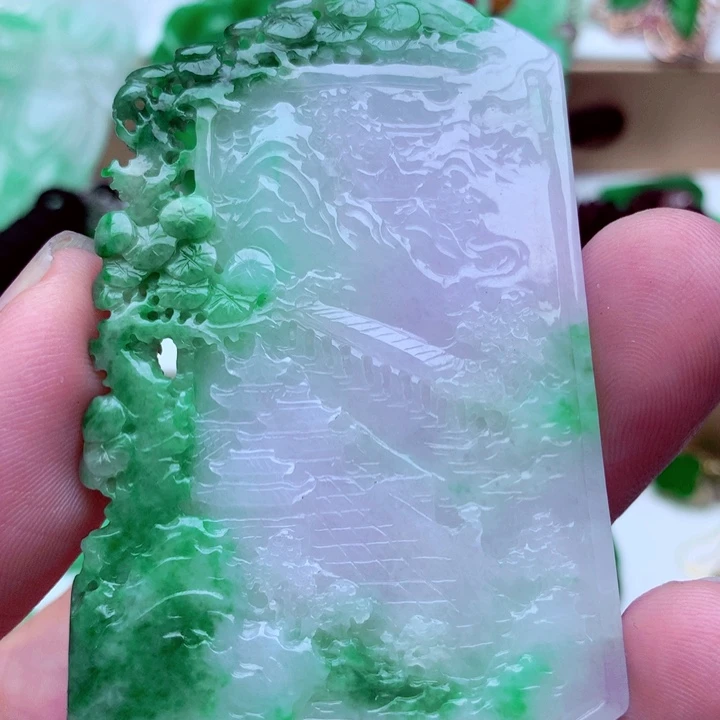 翡翠未镶嵌吊坠(不含链)