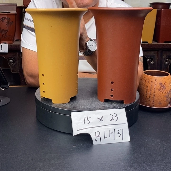 紫砂花盆货号一只LH37