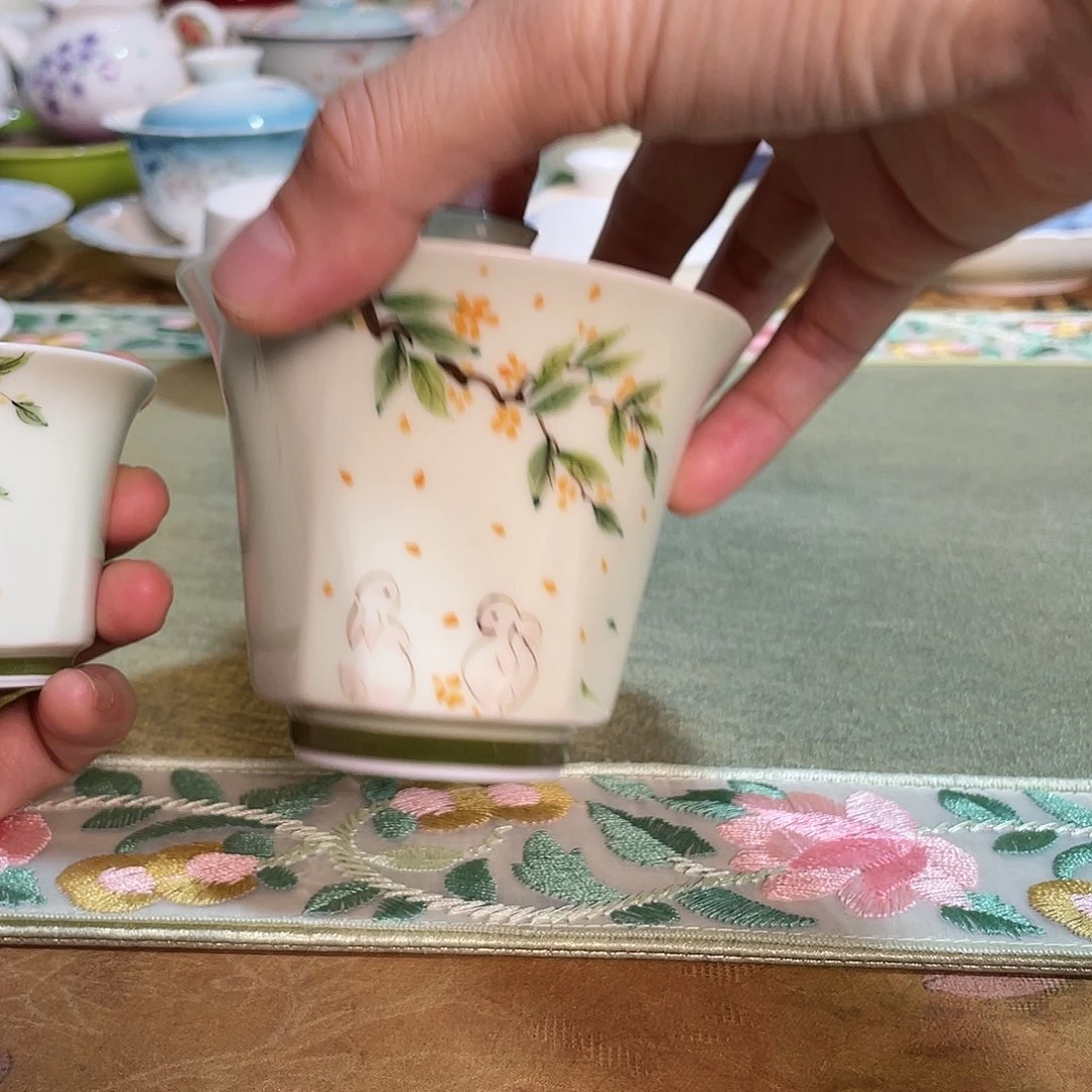 【闪购商品】一****?桂花盖碗➕杯哈哈哈