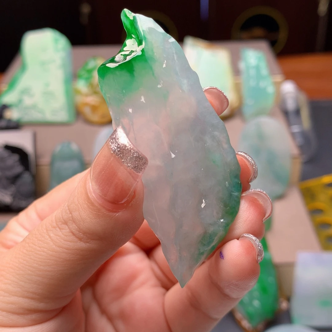 定制翡翠未镶嵌落*翡翠定制