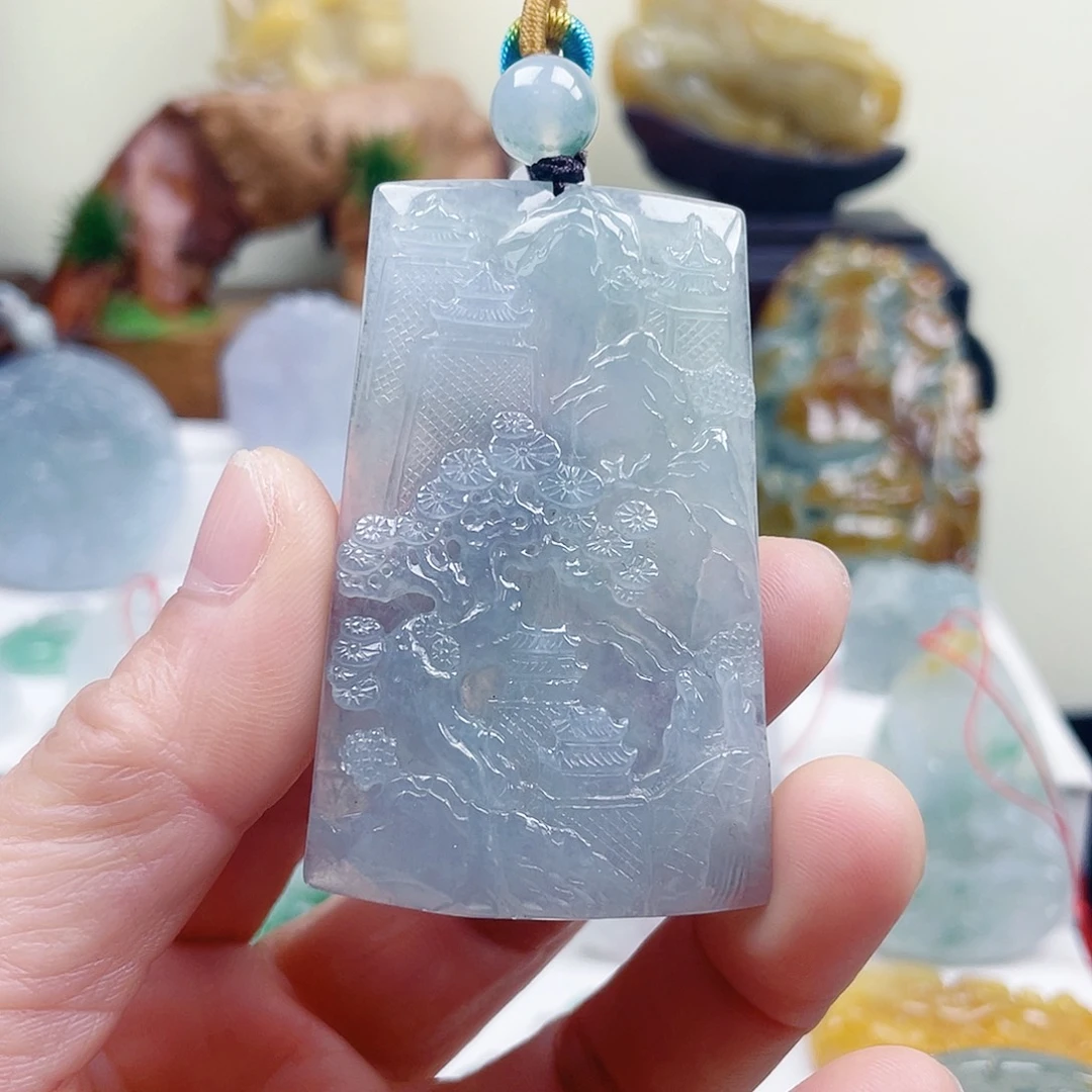 翡翠未镶嵌颈饰2222