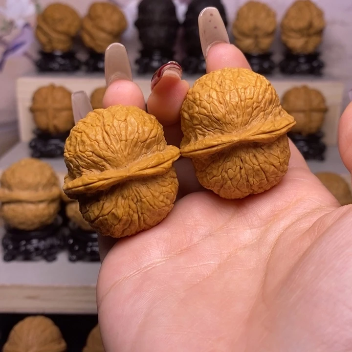 文玩核桃把件14Y—狮子头39尺45克