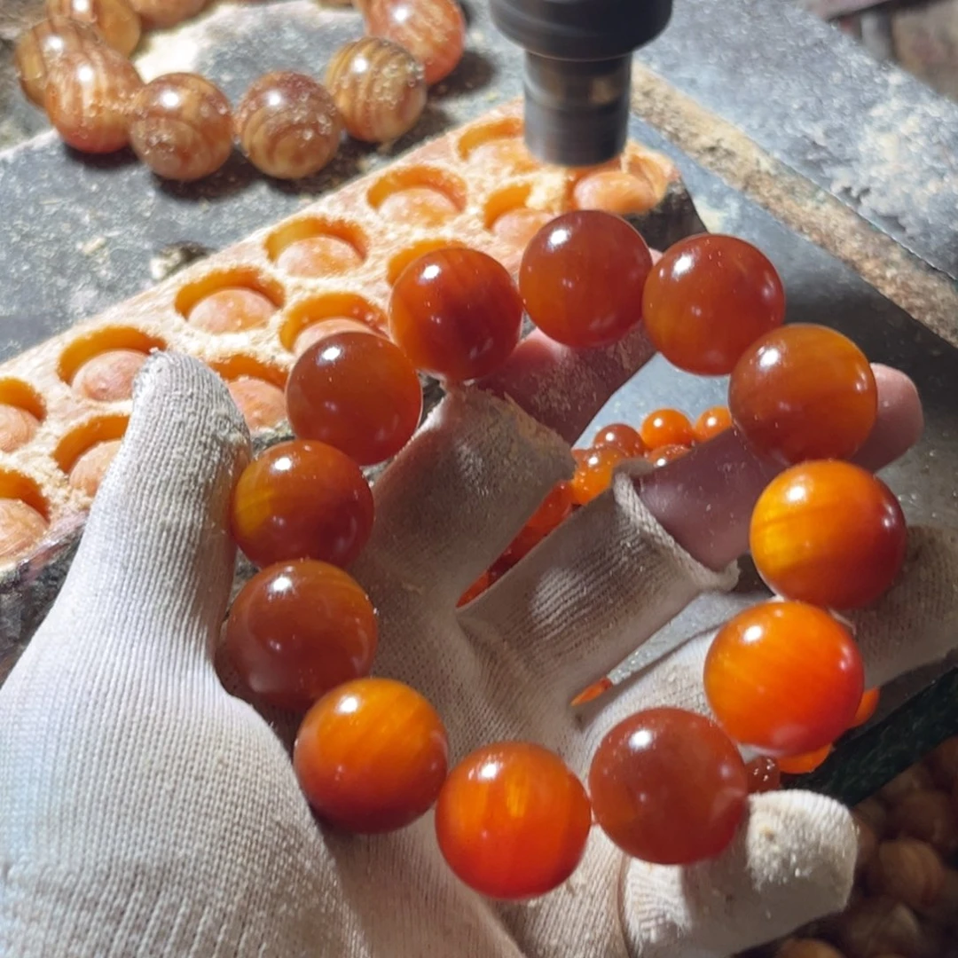 山***化手串/手链松木（琥珀木）2.0包浆固化