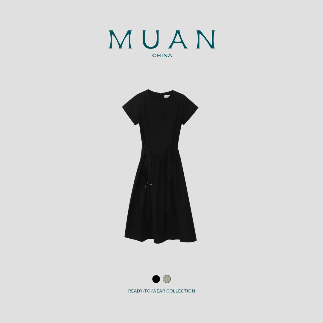 代代：《茶歇连衣裙》定制法式高级宽松气质简约连衣裙MJ-F8288