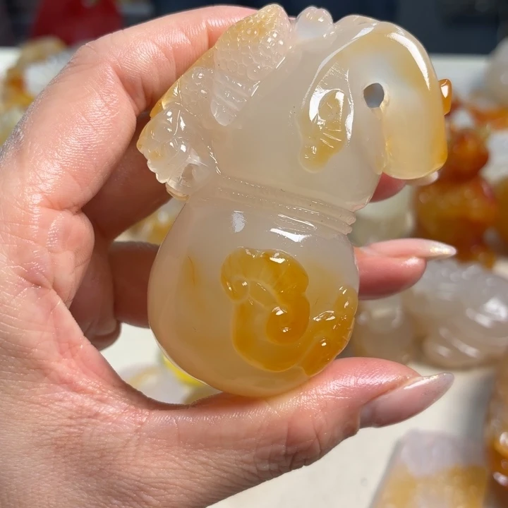 玛瑙/玉髓未镶嵌吊坠(不含链)