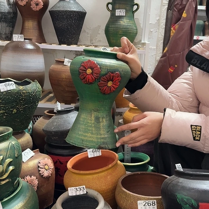 瑕疵金绿鱼尾709高度28口径12