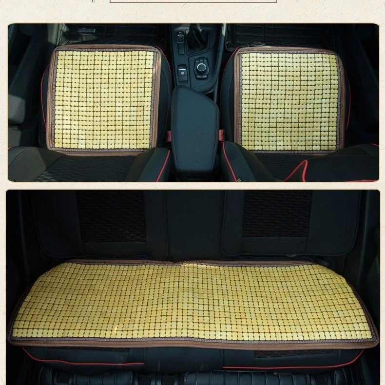 汽车坐垫夏季凉垫五座小车通用竹片前排坐垫单片防滑后排长条车垫