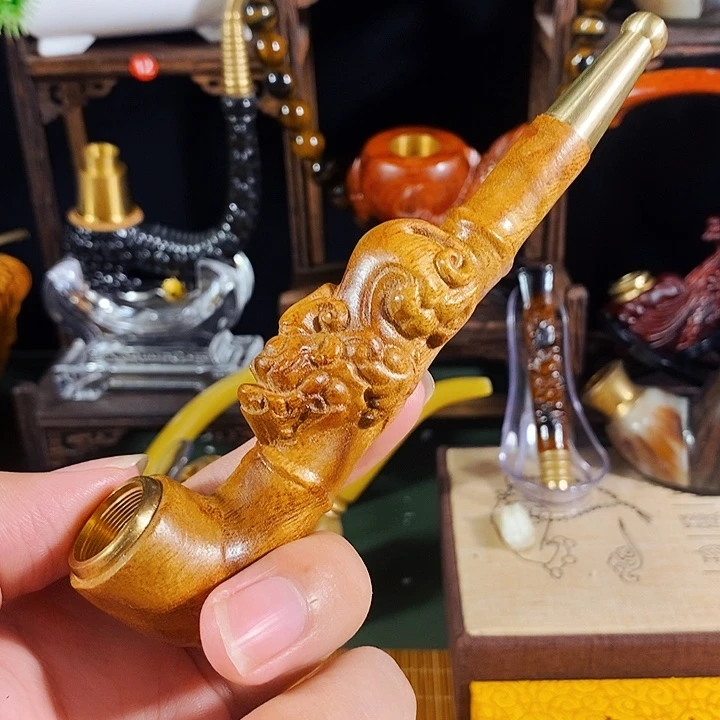 高端定制金丝楠烟嘴