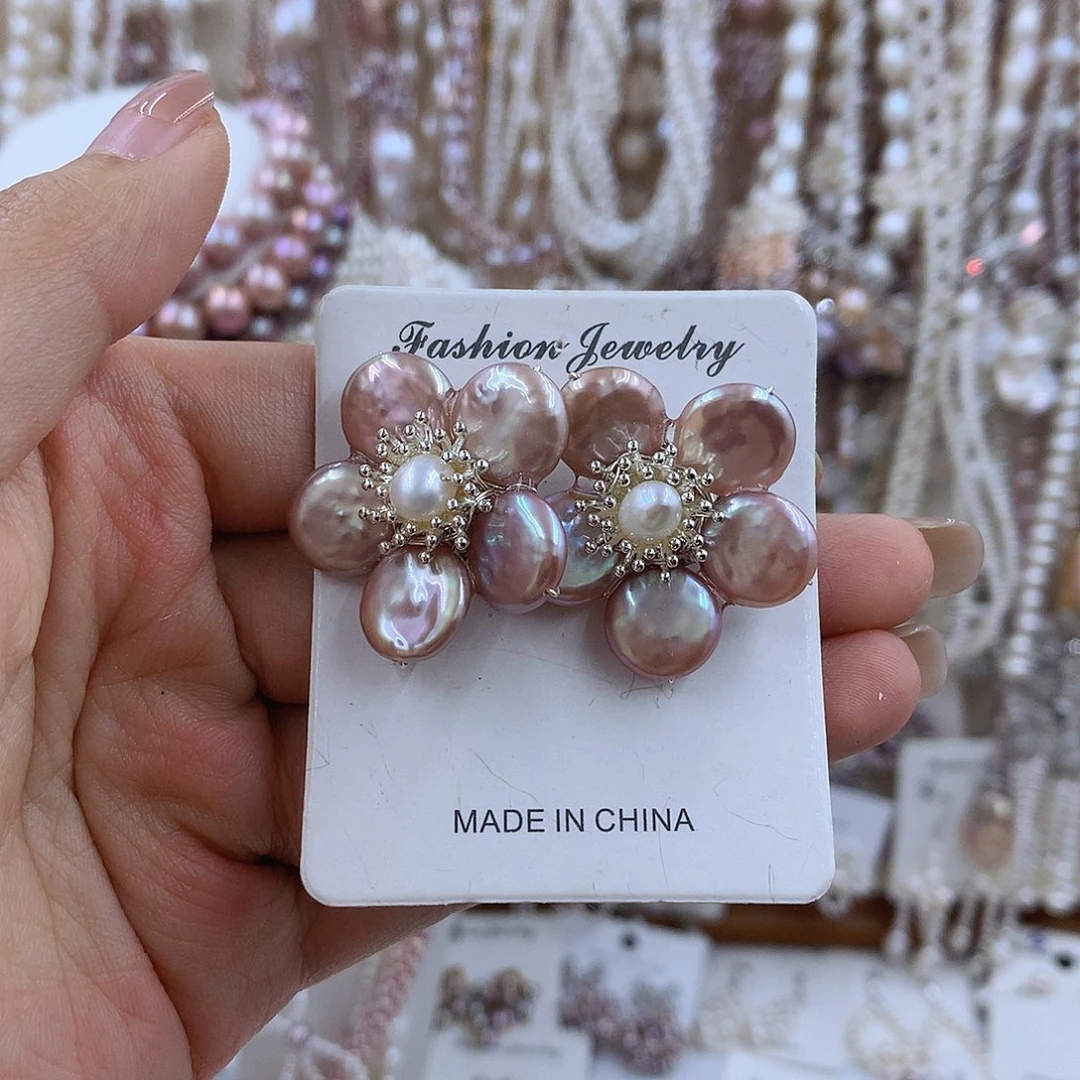 项链银S925镶嵌淡水珍珠