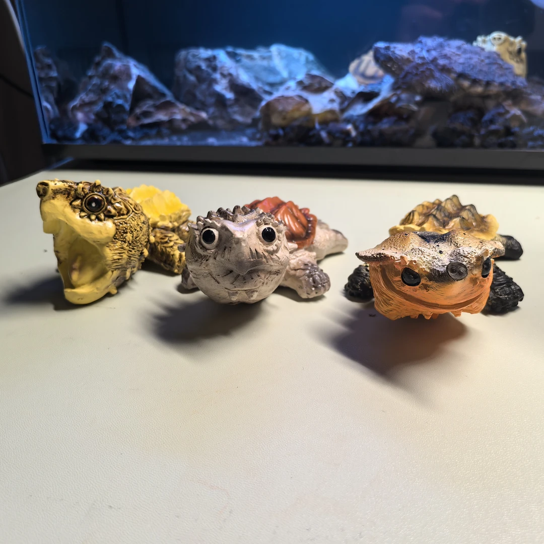 爬虫乌龟动物模型四爪爬宠乌龟饲养箱鱼缸摆设造景树脂