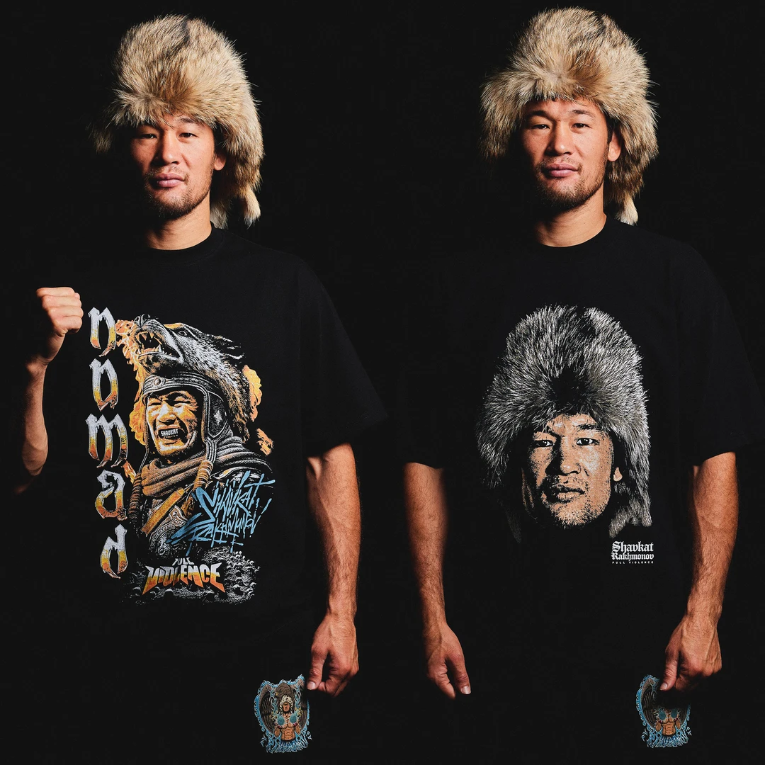 UFC沙夫卡特人像圆领美式T恤MMA短袖