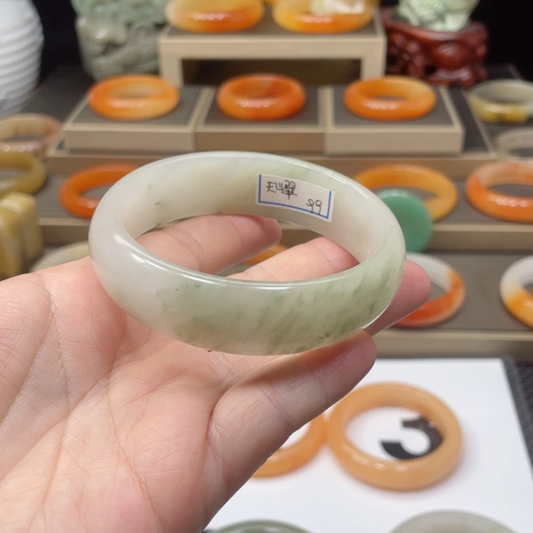 合金石英质玉（黄龙玉）手镯快***天