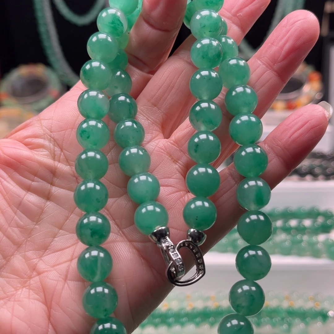 石英质玉合金项链50颗卡10