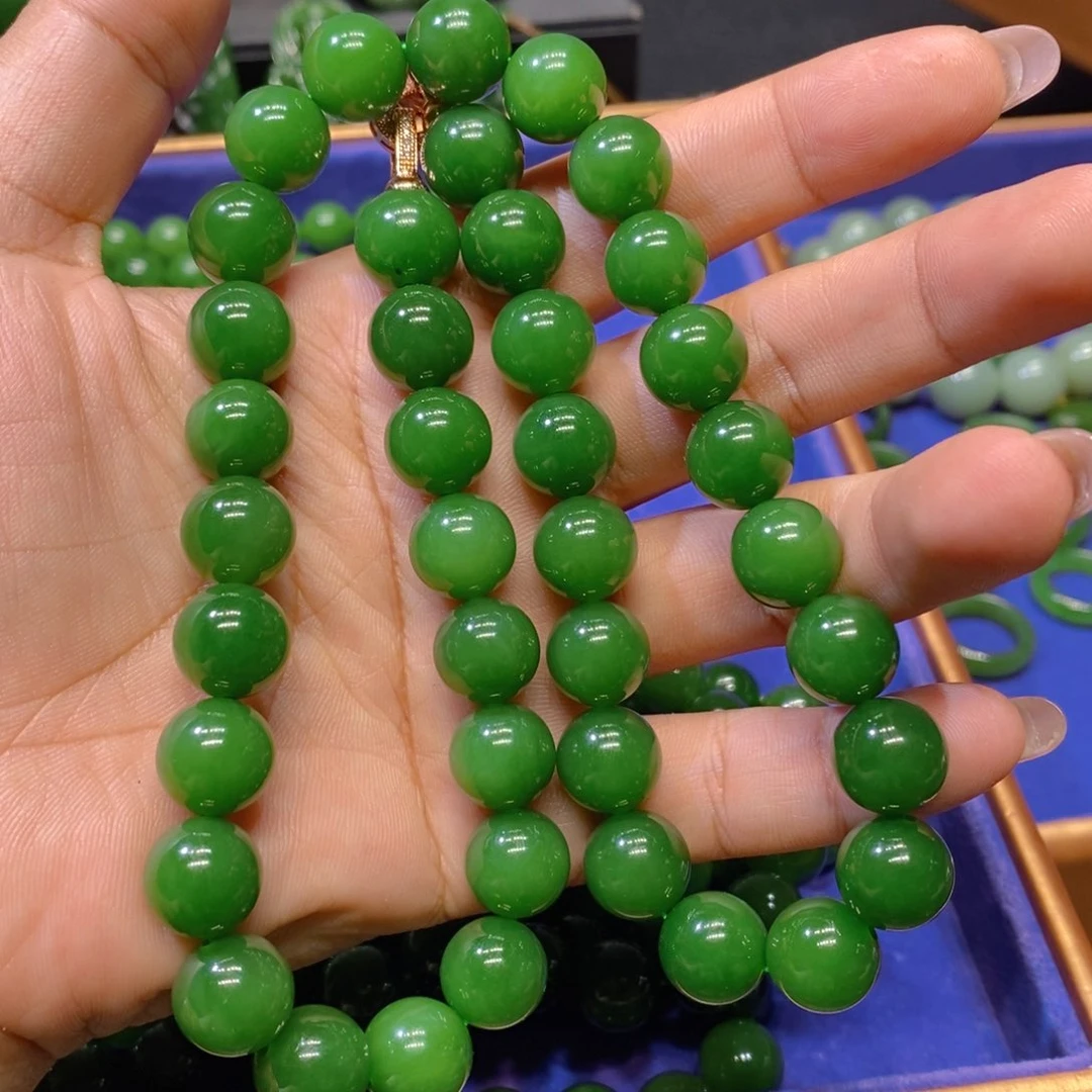 和田玉（碧玉）合金颈饰