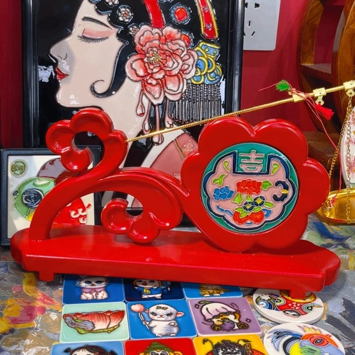 一体款瓷板画艺术作品