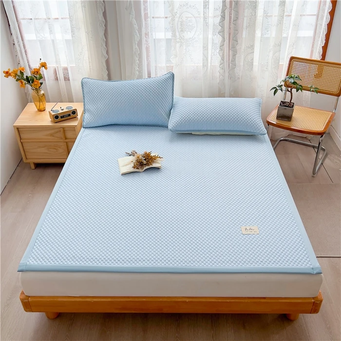 【加厚冰豆豆加速冷感凉席三件套】床单款1.8*2.0/以直播间介绍为准