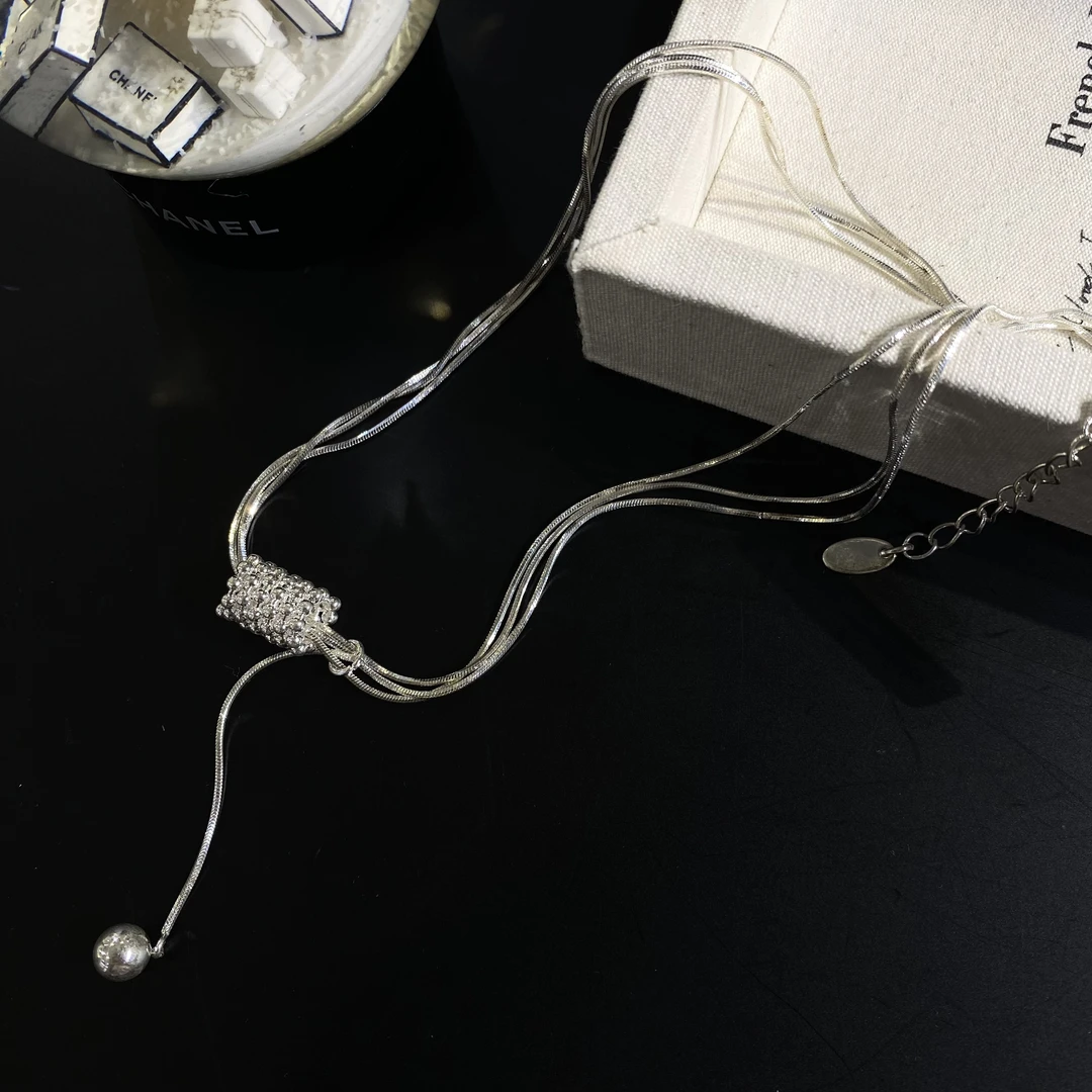 铜合金项链 韩系小众设计圆环项链 T97  (40+5)