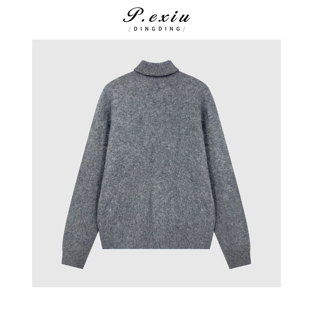 PanYiXiu/潘依绣山羊绒羊毛百搭显瘦高领软糯长袖针织上衣Q59674