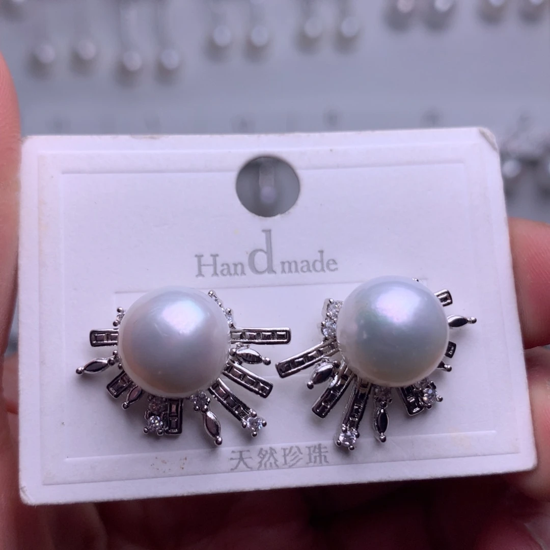 未镶嵌耳饰淡水珍珠