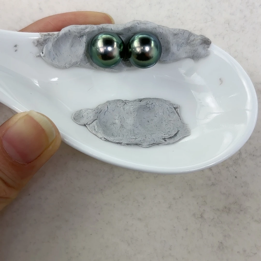 定制海水珍珠裸珠未镶嵌10-11m m大溪地对珠