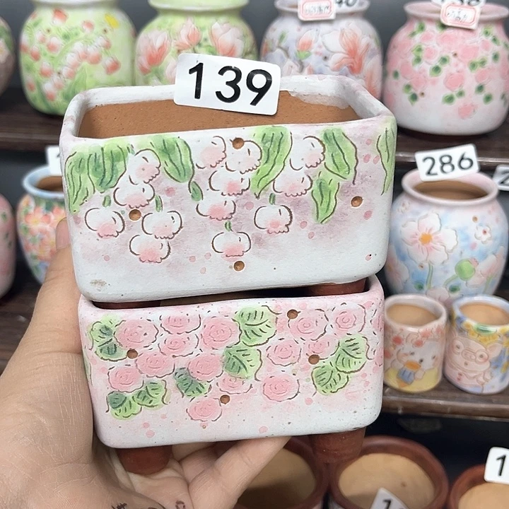 瑕疵手工制作多肉花盆