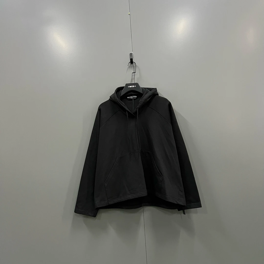 未使用 Balenciaga/巴黎世家 jp1221 黑色帽衫 XL码 017973