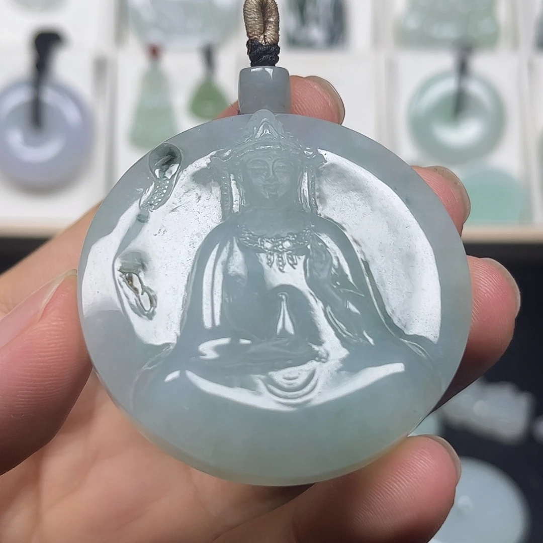 颈饰未镶嵌翡翠缅甸天然翡翠