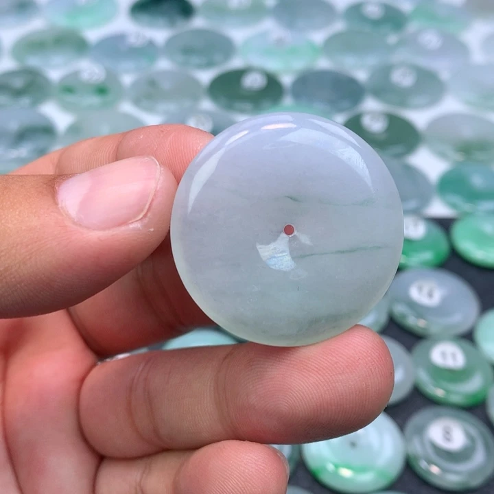 颈饰未镶嵌翡翠缅甸天然A货翡翠34.8-5.7