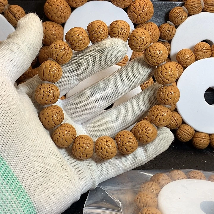 你***天桃核手串16盘锦奶豆