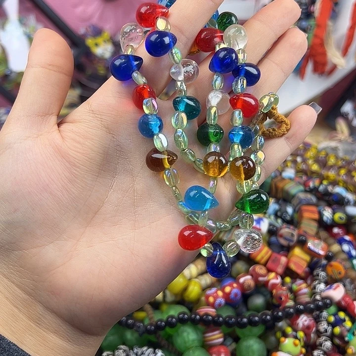 玻璃颈饰尼泊尔琉璃