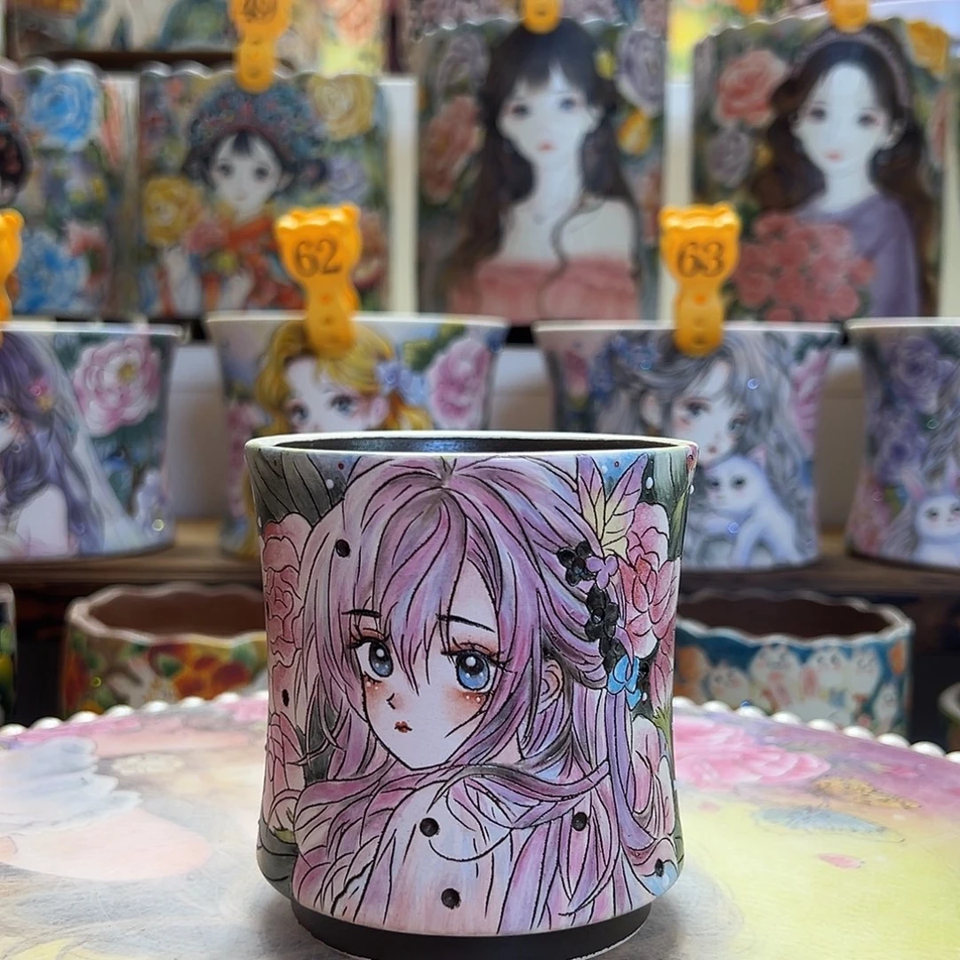 薄雾的精工美女盆（短期使用过特价）