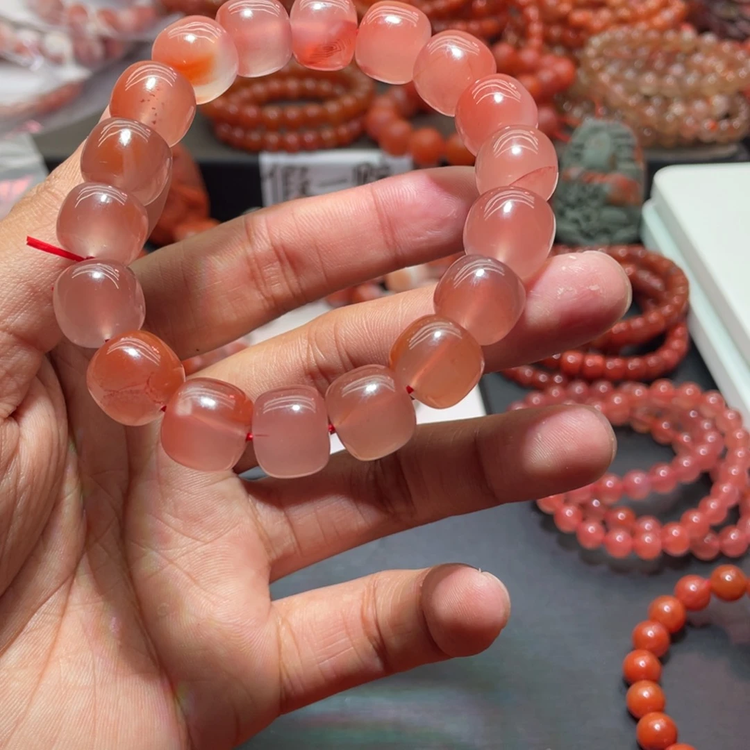 南红玛瑙手链未镶嵌