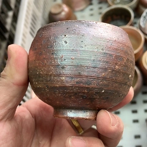 柴烧宝瓶杯子大放漏