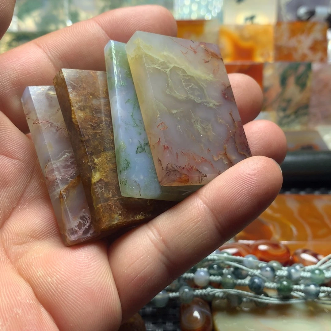 玛瑙/玉髓方牌合金金*哥