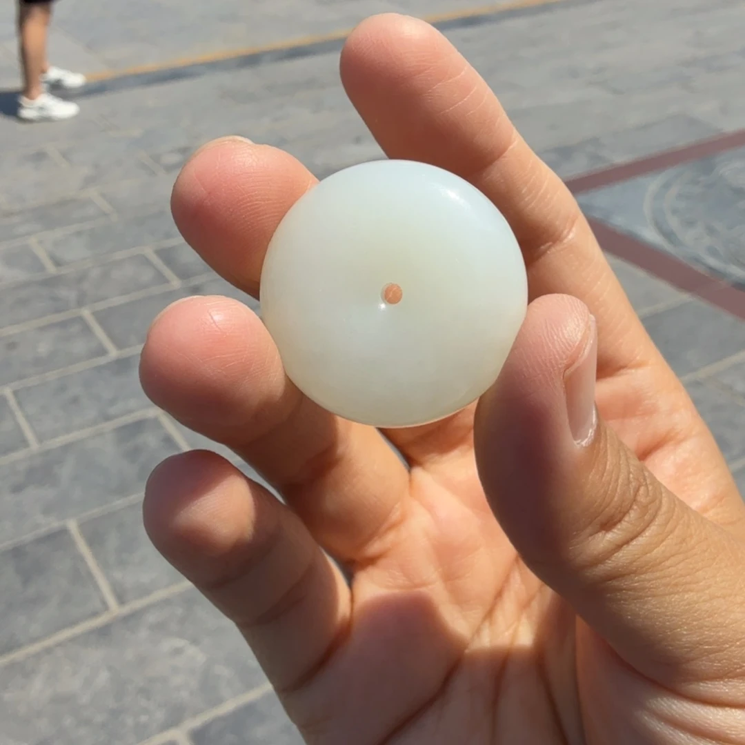 和田玉未镶嵌颈饰俄料白玉平安扣姜帅多样性拍一发一